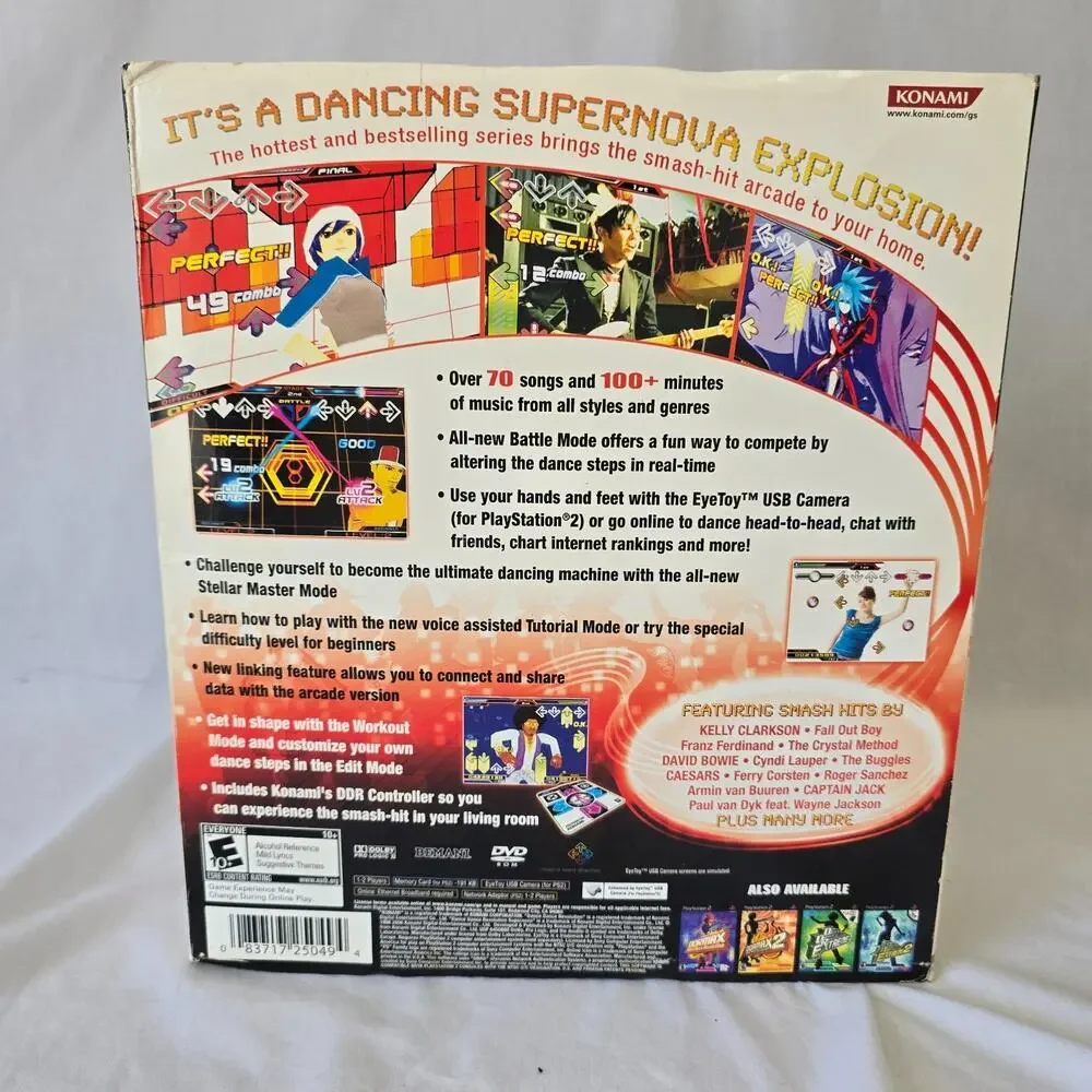 PlayStation 2 KONAMI Dance Dance Revolution SuperNova Controller Mat & Box Only